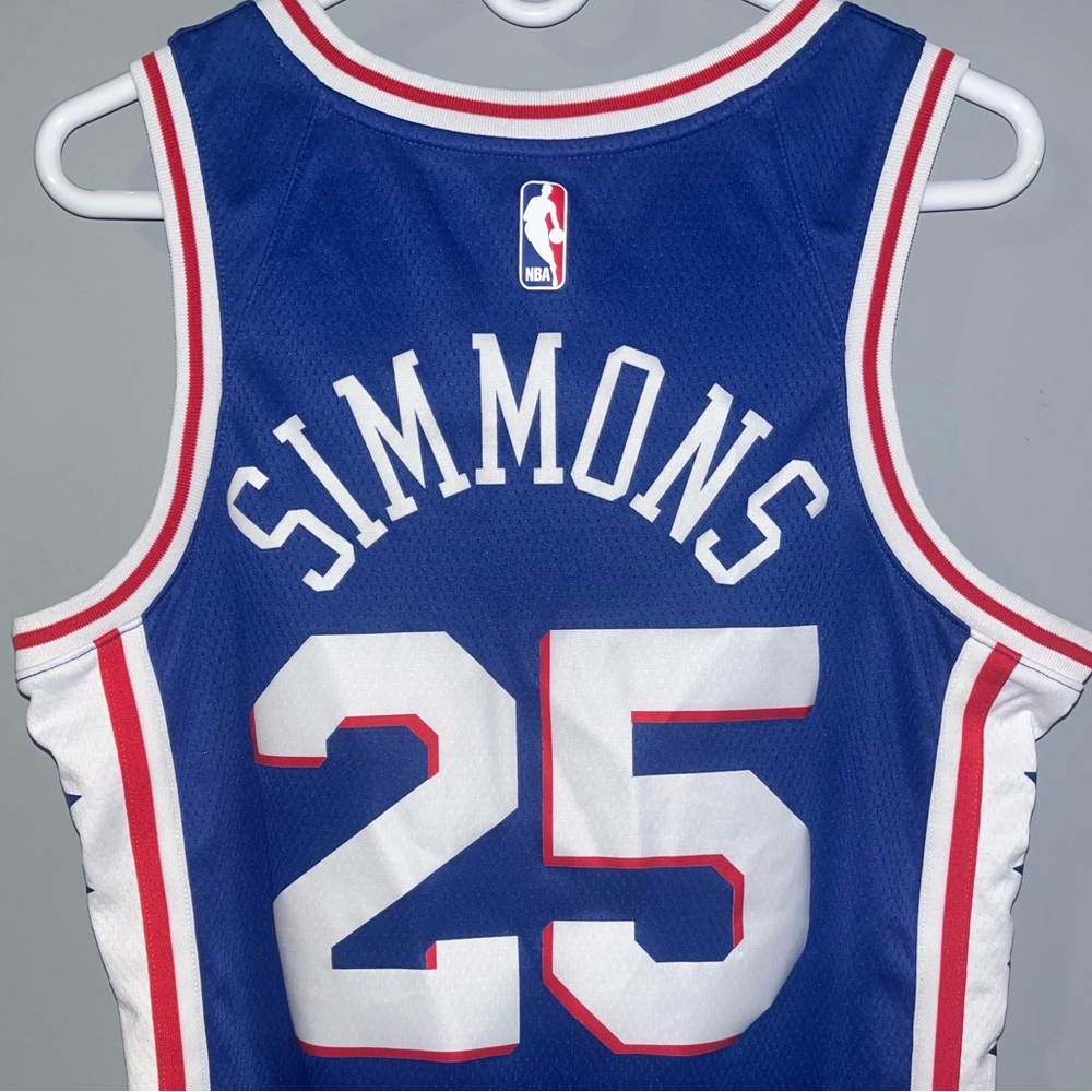Ben Simmons Philadelphia 76ers Nike NBA Basketball Jersey Men’s Medium SIXERS - Picture 4 of 10